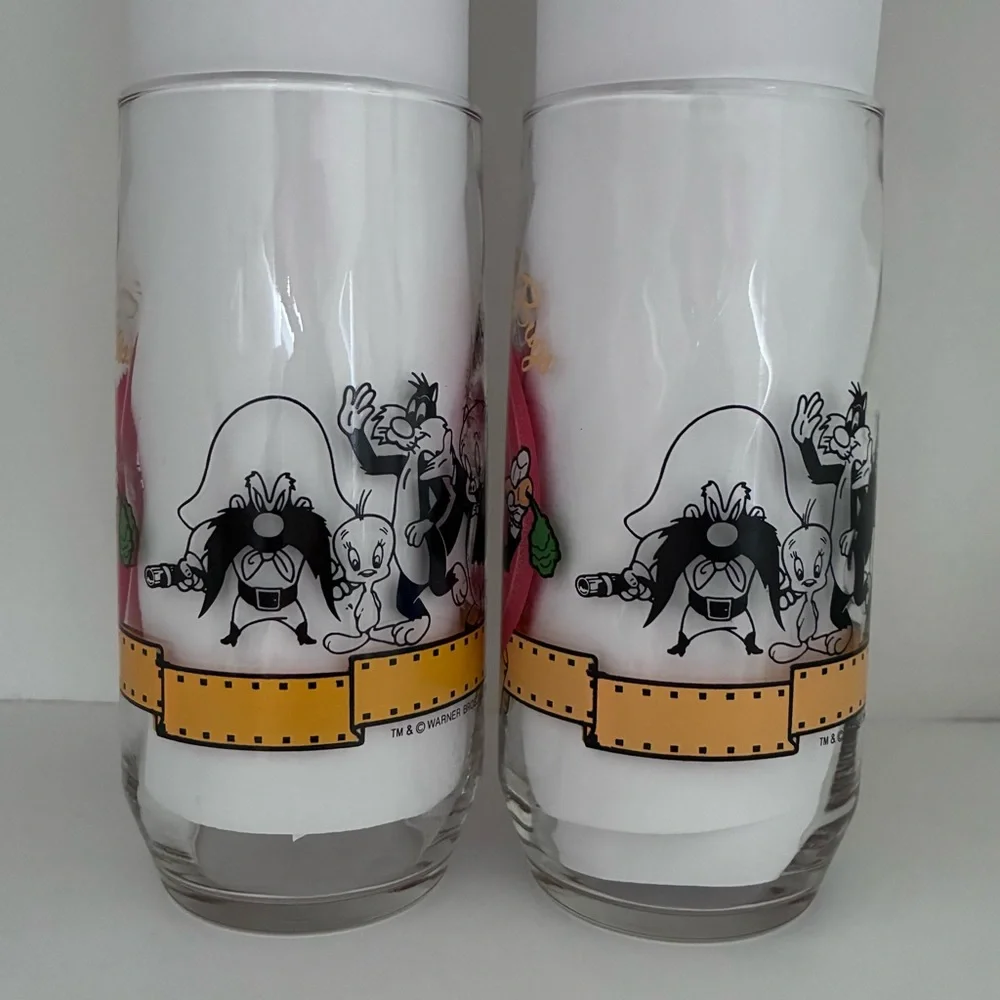 1990 Happy Birthday Bugs 50th Anniversary Collectible Glassware Warner Bros